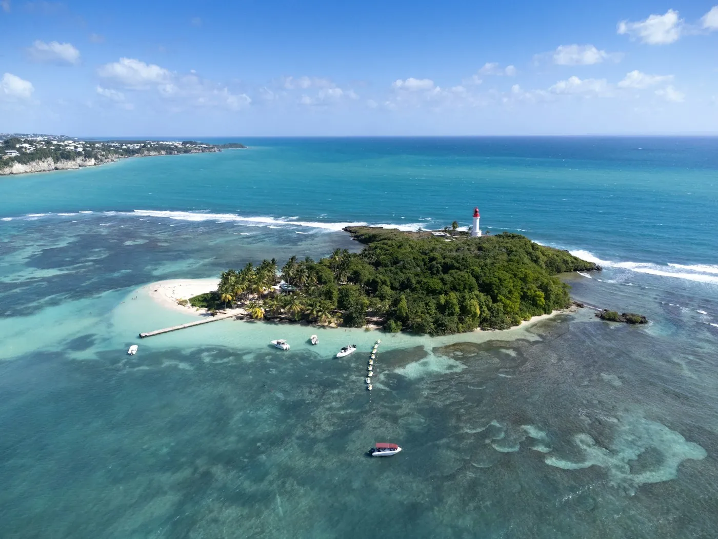 Îlet du Gosier et son lagon, en Guadeloupe