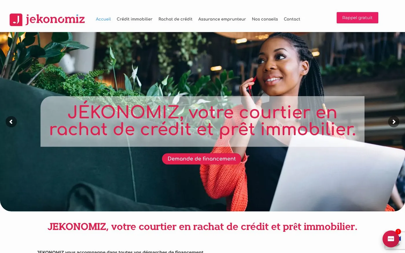 Site internet Jékonomiz réalisé par SOWINK Antilles-Guyane