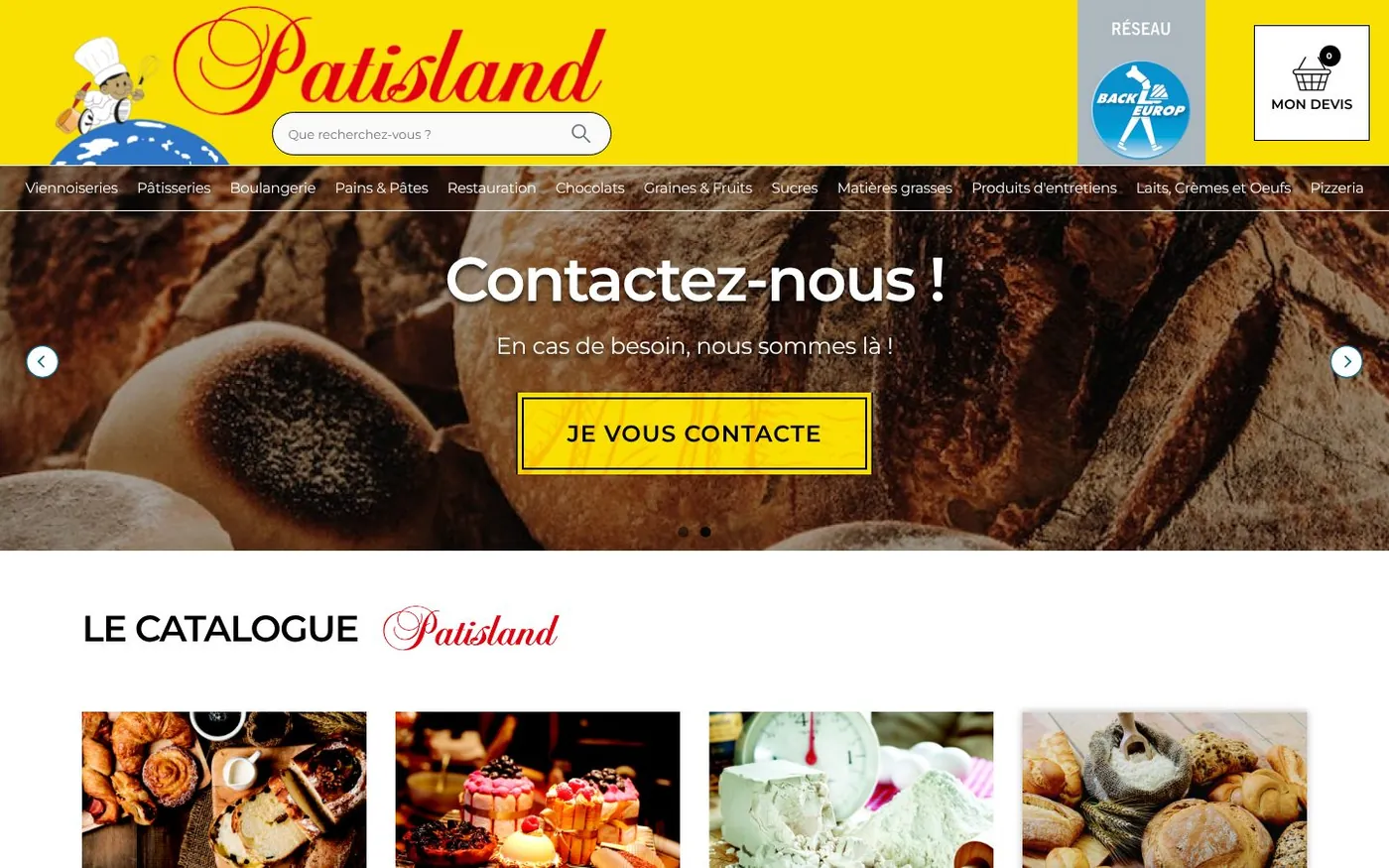 Site internet Patisland réalisé par SOWINK Antilles-Guyane